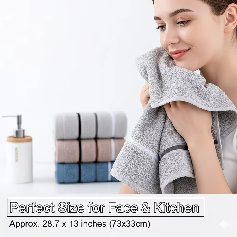 1 Pack Premium Soft Absorbent  - Home Textiles Face Towel ulasan dan harga