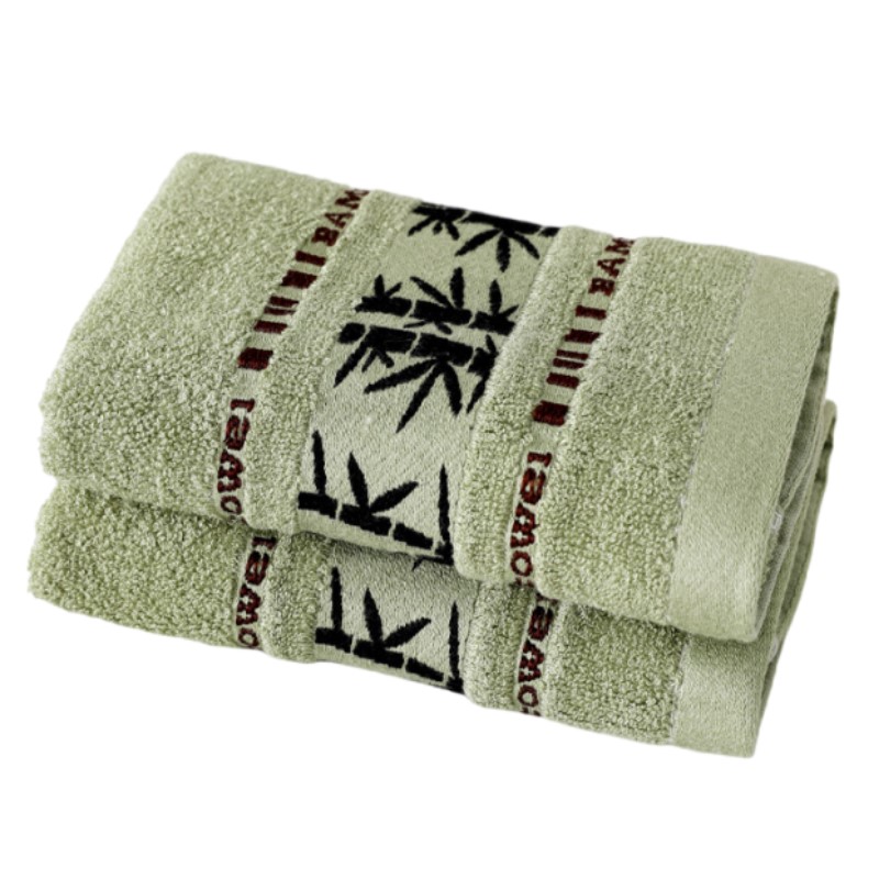 2pcs Towel Sets Bamboo Fiber B - Home Textiles Face Towel ulasan dan harga