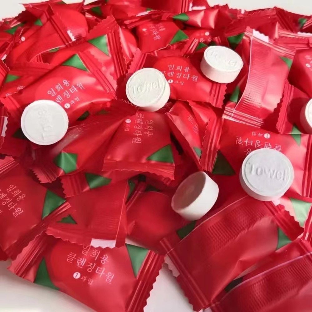 Disposable Compressed Washing  - Home Textiles Face Towel ulasan dan harga
