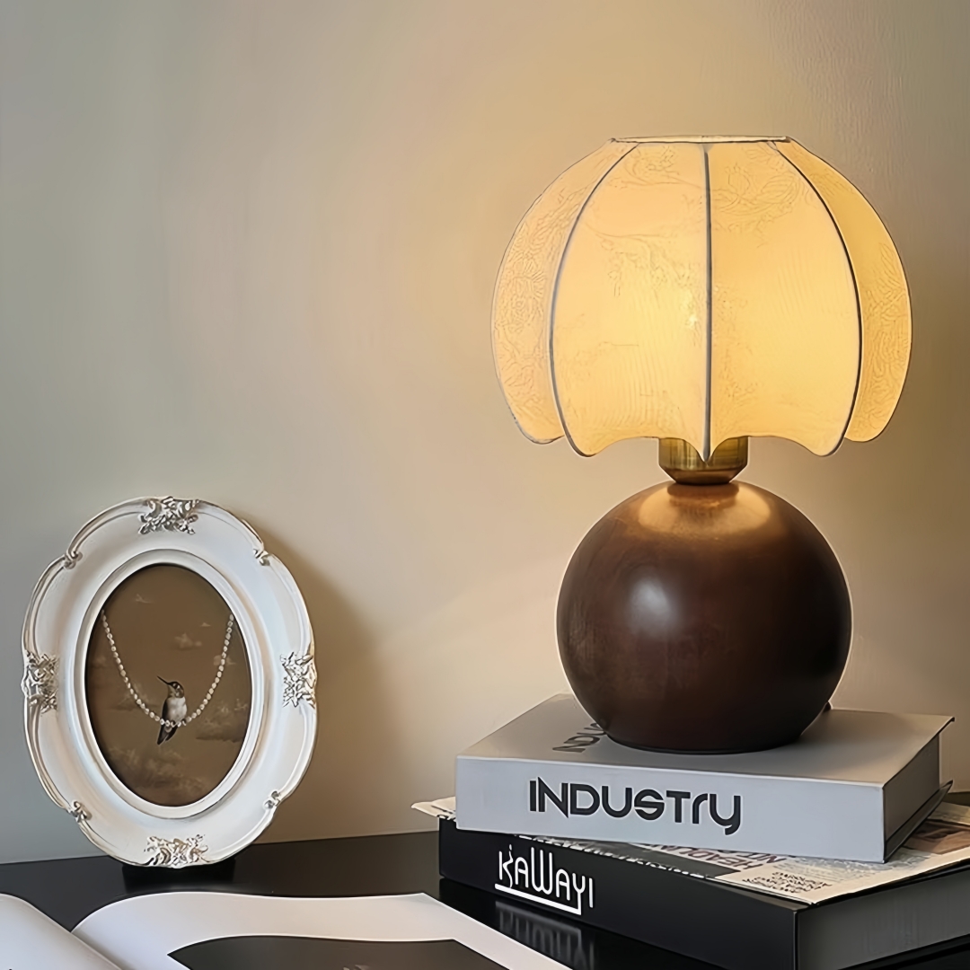 Vintage floral table lamp, med - Home Textile ulasan dan harga