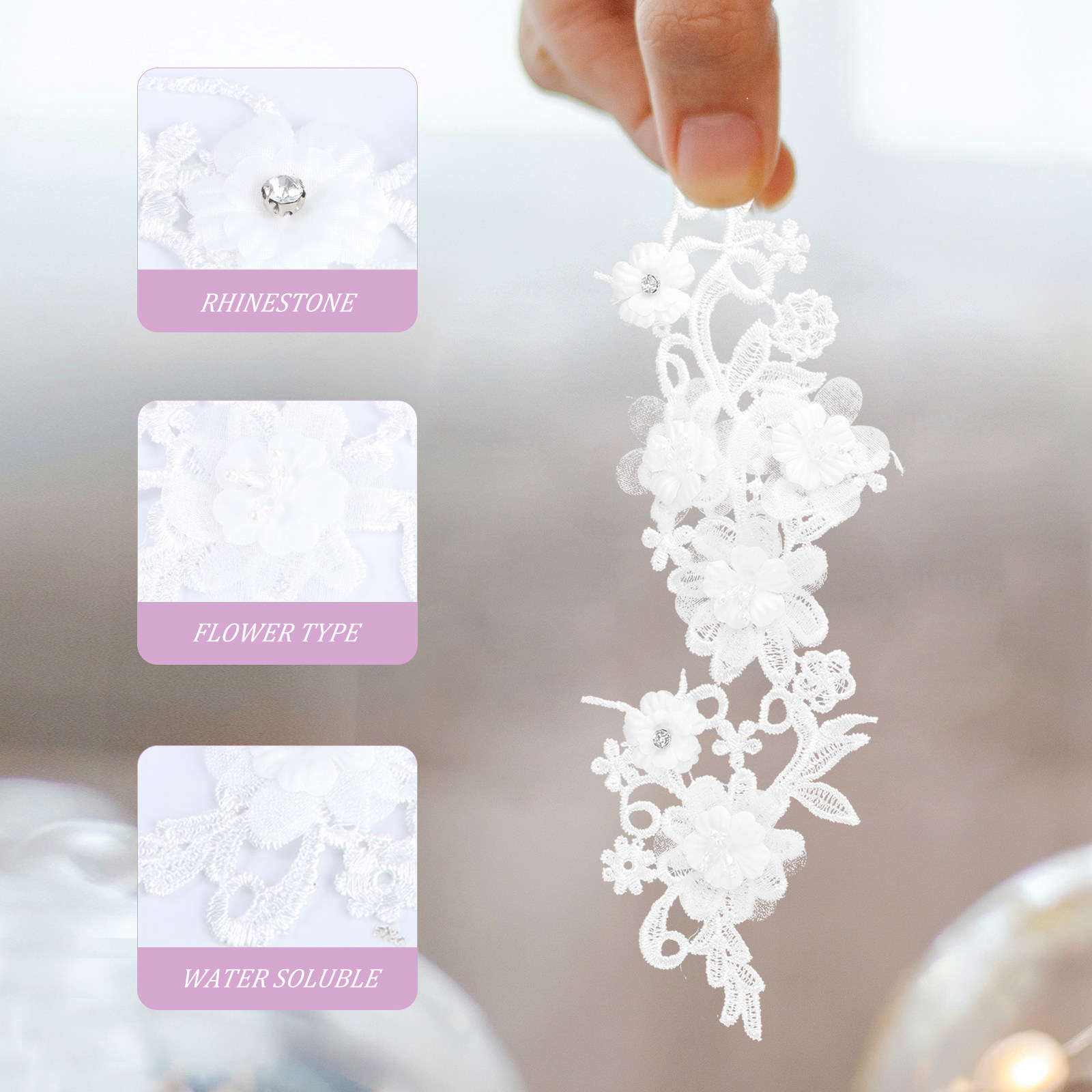 1Pair Premium Polyester Flower - Home Textiles Premium ulasan dan harga