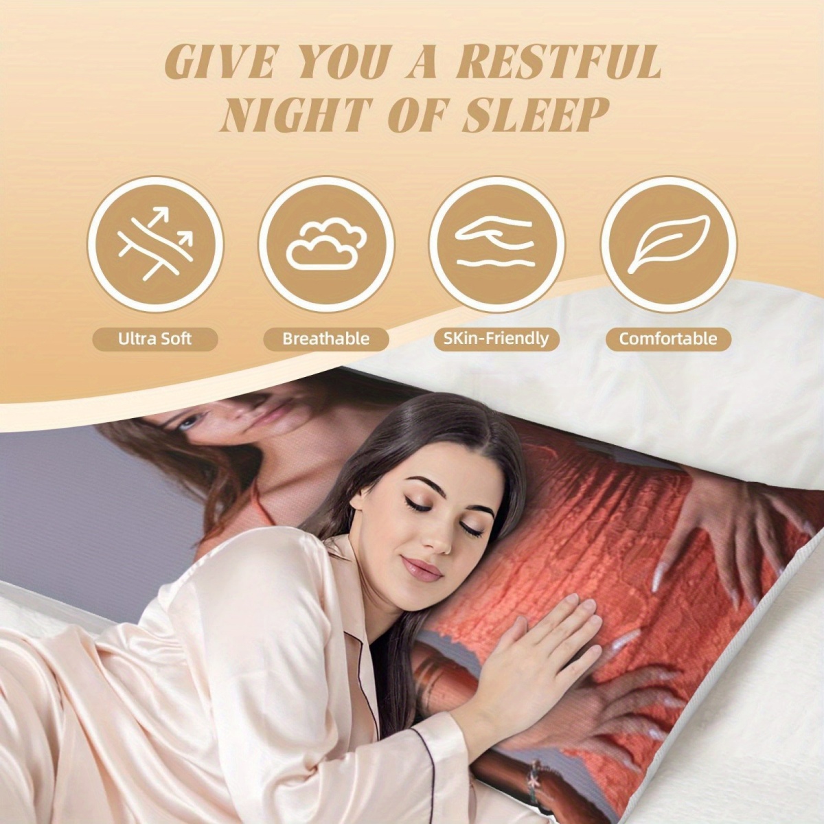1 Custom Photo Body Pillowcase - Home Textile ulasan dan harga